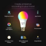 Avita 12W LED SMART Bulb 5CH RGB Smart Bulb