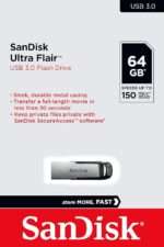 SanDisk Ultra Flair, Pen Drive 64GB USB 3.0,