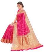 Women's Banarasi Silk Saree With Blouse Piece 2023