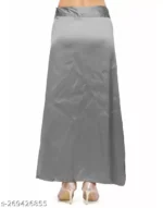 Grey Drawstring Saree Petticoat Pack of 1 - 2023