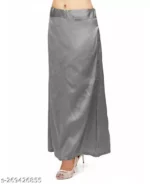 Grey Drawstring Saree Petticoat Pack of 1 - 2023