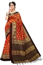 Woven Banarasi Jacquard Saree (Red) - 2023