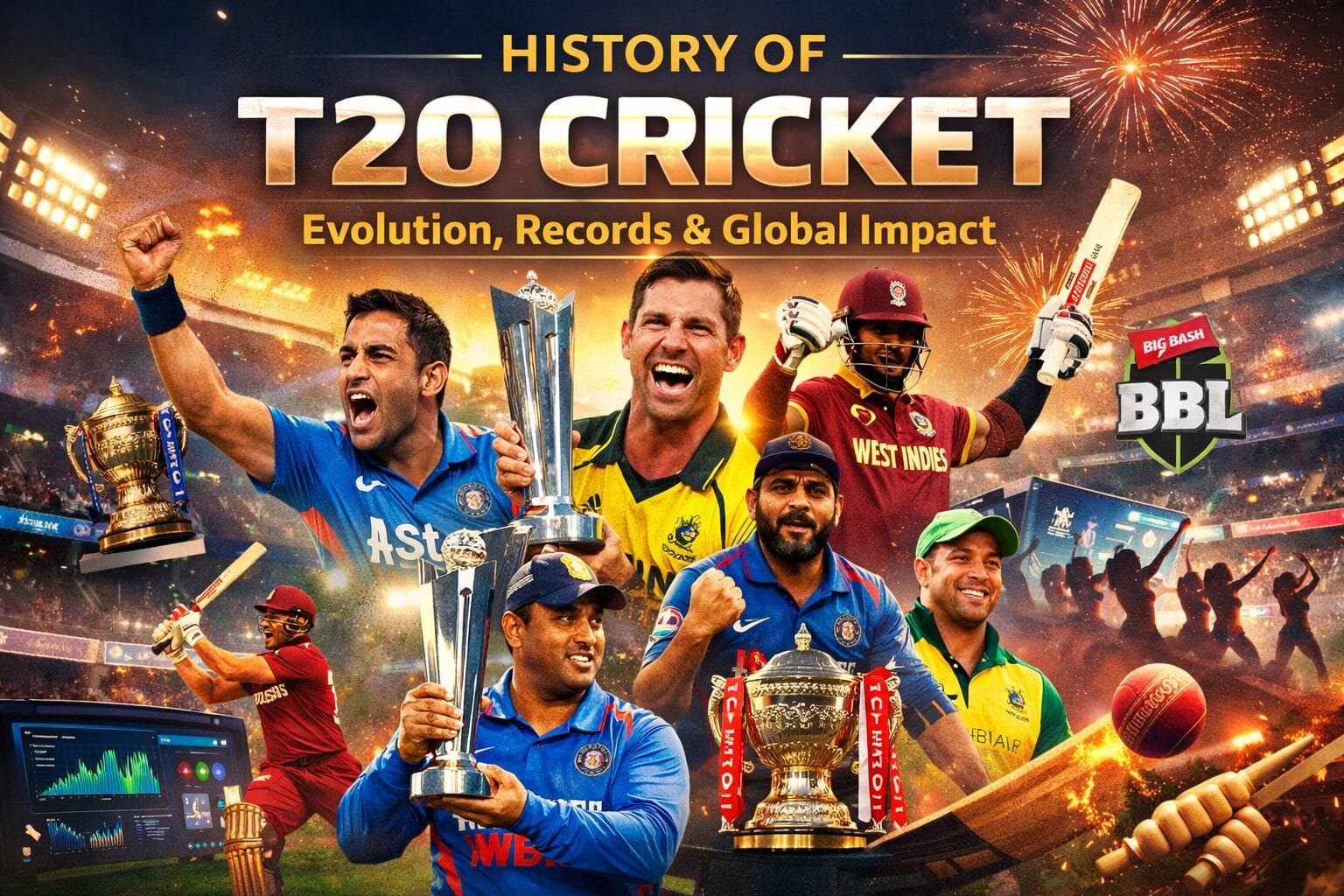 History of T20 Cricket: Complete Evolution, Records, Global Revolution & Future of Twenty20 Cricket