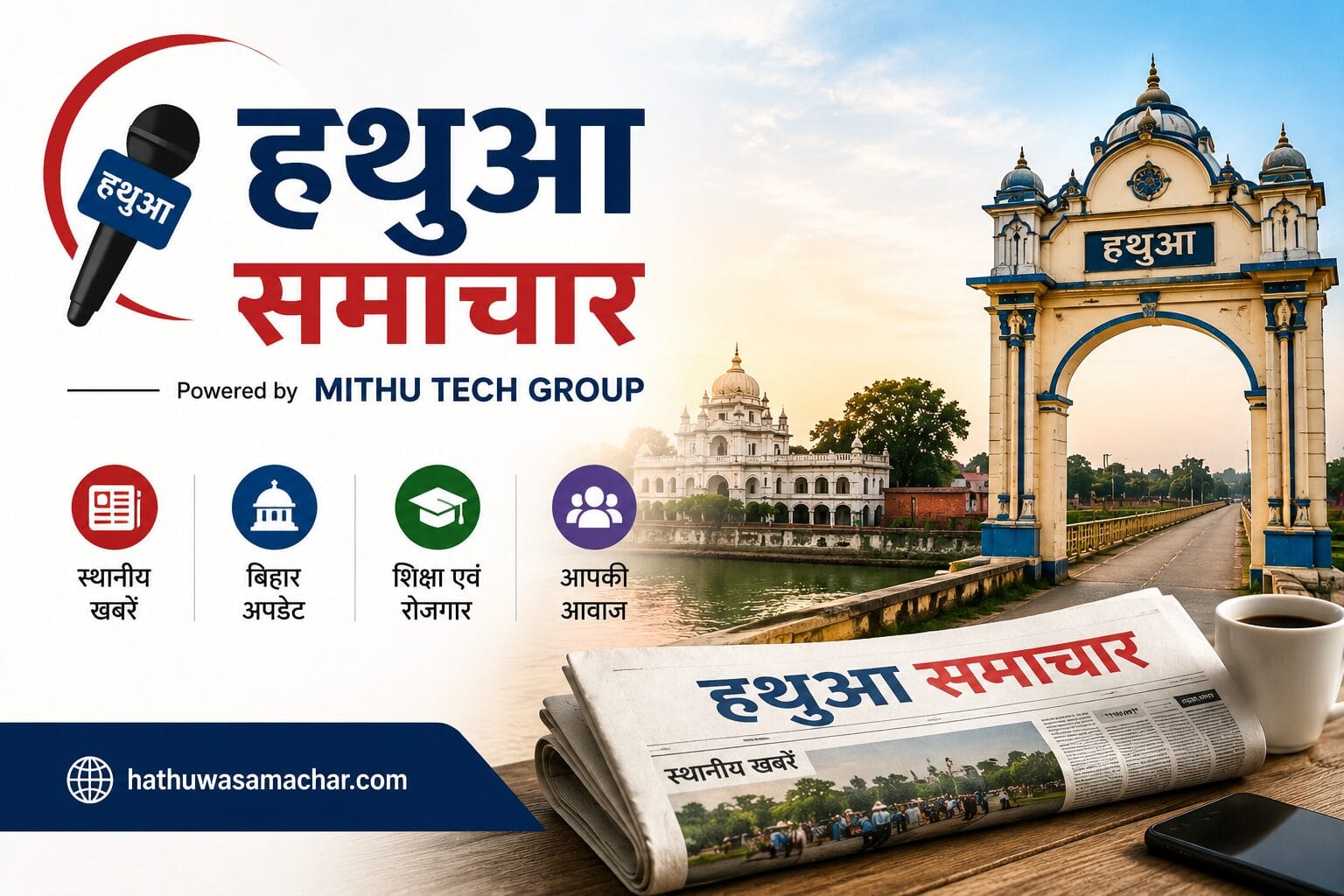 Hathuwa Samachar Powered by Mithu Tech Group | Latest Hathua News, Gopalganj News, Bihar News & Local Updates - 2026