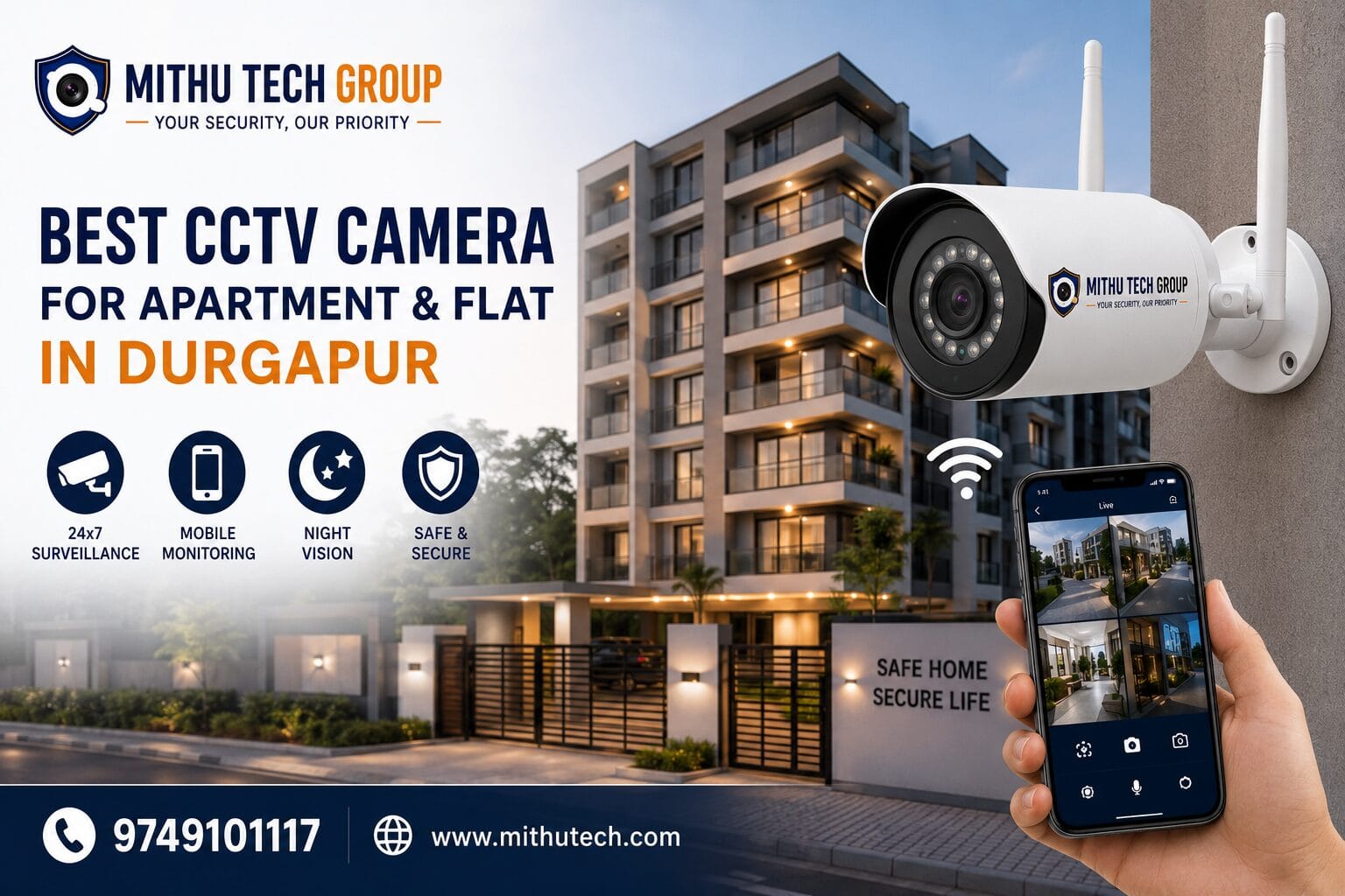 Best CCTV Camera for Apartment and Flat in Durgapur – Complete Security Guide 2026