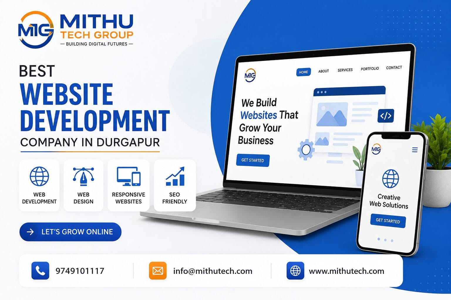 Best Website Development Company in Durgapur | Website Design Services by Mithu Tech Group - 2026