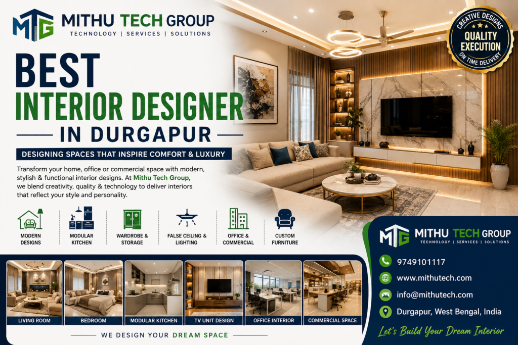 Best Interior Designer in Durgapur: Complete Guide to Modern Home & Commercial Interior Design - 2026