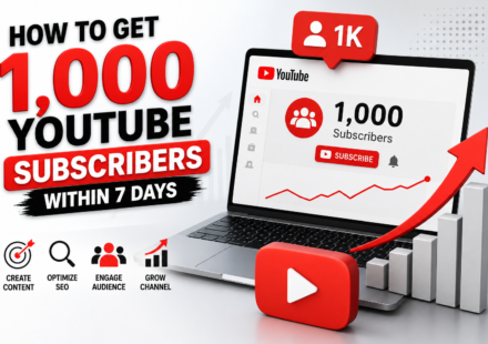 How to Get 1K YouTube Subscribers Within 7 Days: Complete 7-Day YouTube Growth Strategy - 2026