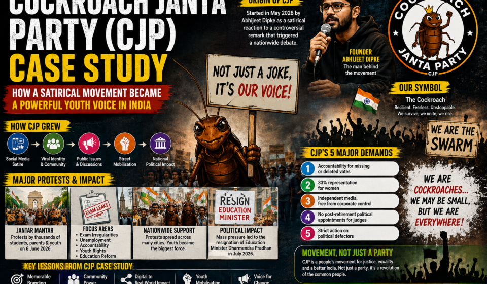Cockroach Janta Party Case Study: How a Satirical Online Movement Became a Major Youth Campaign in India - 2026
