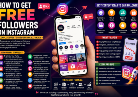 How to Get Free Followers on Instagram: Complete Guide to Growing Instagram Followers Organically - 2026
