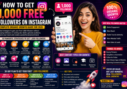 How to Get 1000 Free Followers on Instagram: Complete Organic Growth Guide for 2026