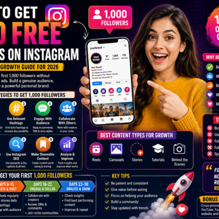 How to Get 1000 Free Followers on Instagram: Complete Organic Growth Guide for 2026