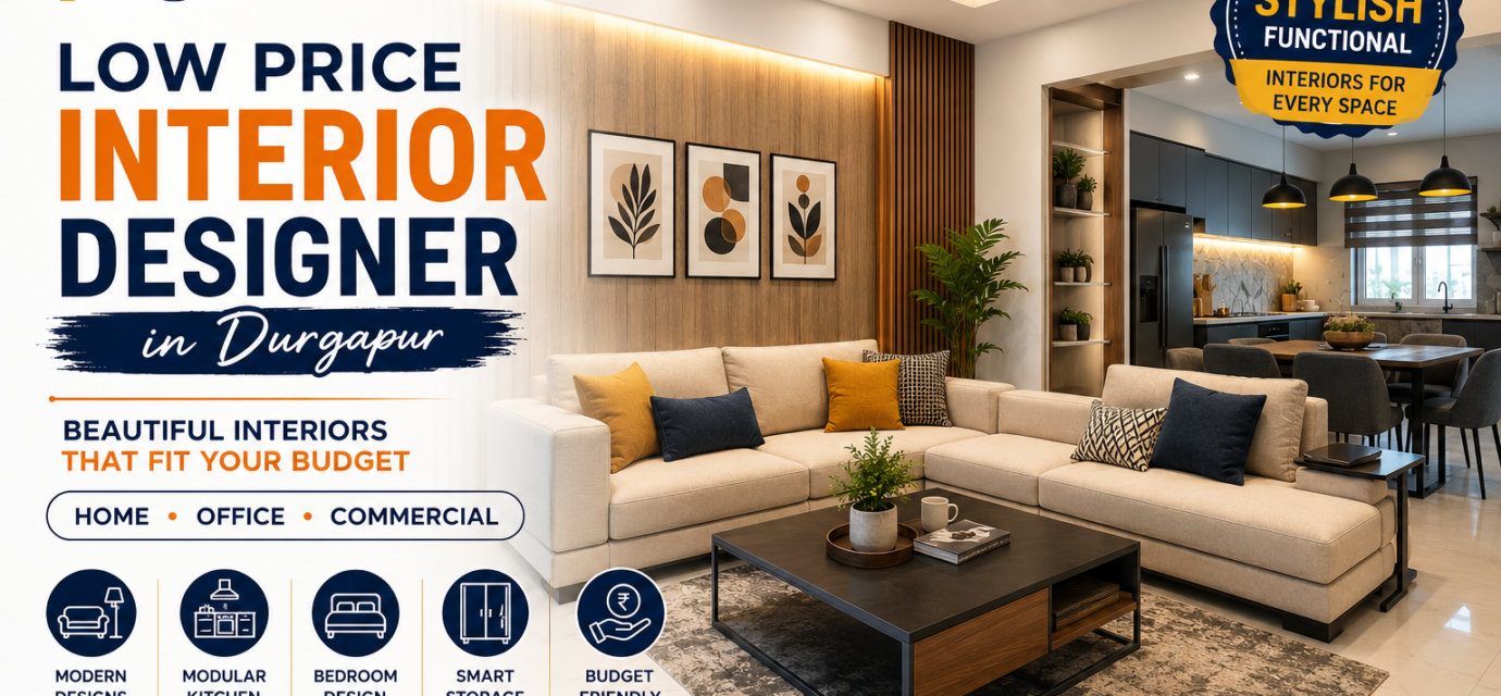 Low Price Interior Designer in Durgapur – Affordable Home, Office & Commercial Interior Design - 2026