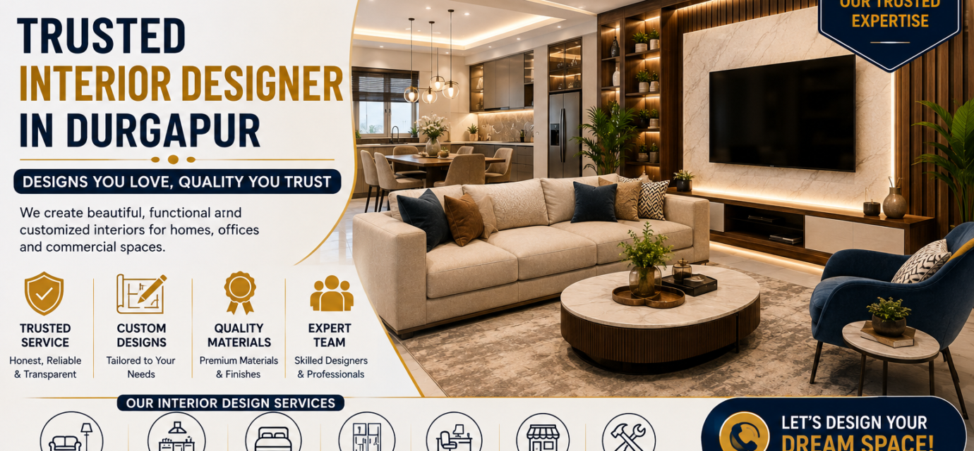 Trusted Interior Designer in Durgapur – Complete Guide to Home, Office, Modular Kitchen & Commercial Interior Design - 2026