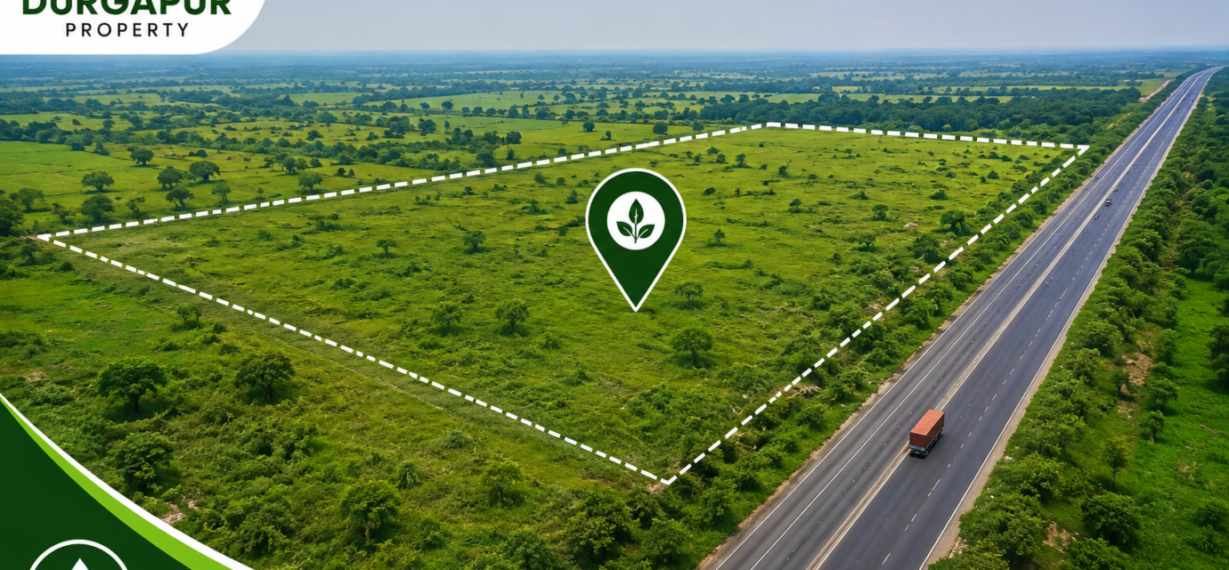 130 Bigha Land for Sale Near Panagarh, Durgapur, West Bengal | Industrial, Commercial & Agriculture Land Beside State Highway