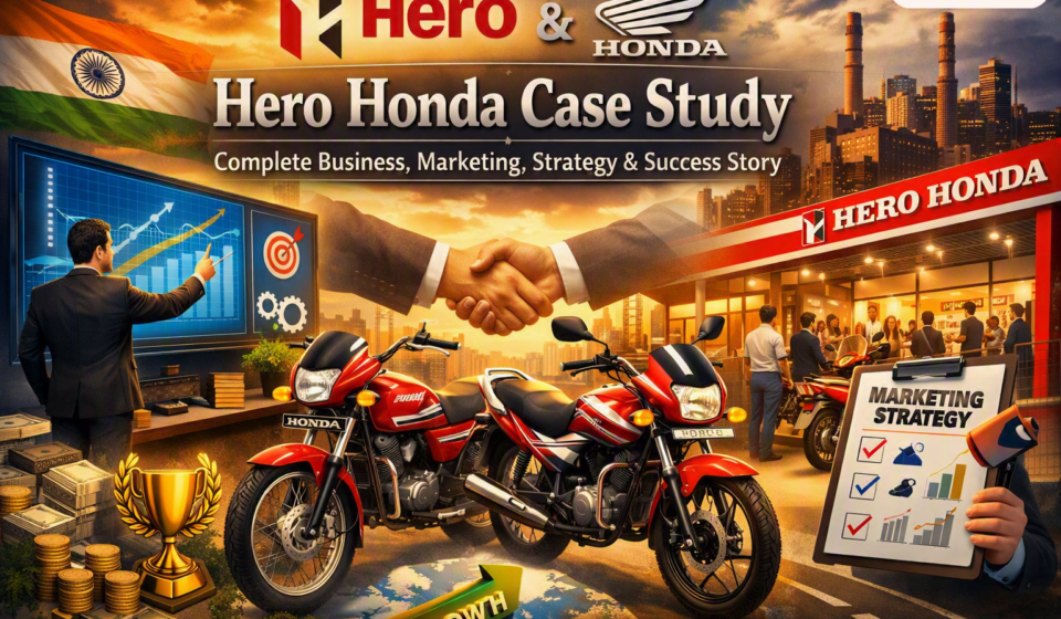 Hero Honda Case Study: Success Story, Business Strategy, Marketing Strategy, SWOT Analysis & Lessons - 2026