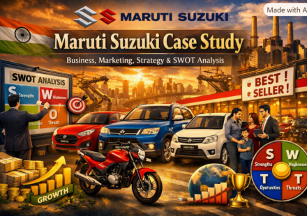 Maruti Suzuki Case Study: Business Strategy, Marketing Strategy, Success Story, SWOT Analysis & 4Ps - 2026