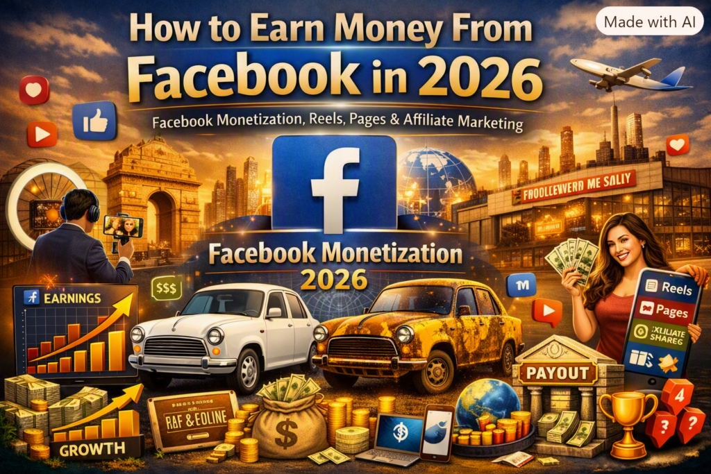 How to Earn Money From Facebook in 2026: Facebook Monetization, Reels, Pages & Affiliate Marketing
