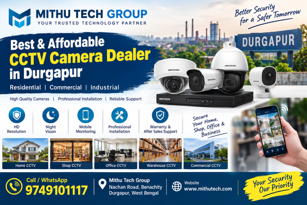 Best & Affordable CCTV Camera Dealer in Durgapur | Mithu Tech Group