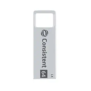 Consistent 64GB Pen Drive USB 2.0 Metal Body